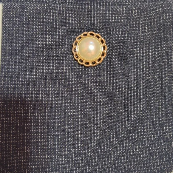 Karl Lagerfeld Paris Two-Tone Pocket Dress In Navy Size 10 - Picture 7 of 10